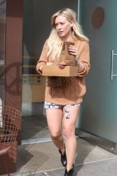 Hilary Duff Leggy in Shorts - Out in Beverly Hills, January 2015