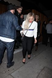 Hilary Duff Night Out Style - Leaving The Nice Guy in West Hollywood, Jan. 2015