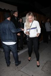 Hilary Duff Night Out Style - Leaving The Nice Guy in West Hollywood, Jan. 2015