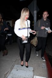 Hilary Duff Night Out Style - Leaving The Nice Guy in West Hollywood, Jan. 2015
