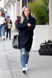 Hilary Duff Street Style - Out in Beverly Hills, January 2015