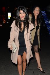 Jasmin Walia Night Out Style - at Cafe De Paris in London - January 2015
