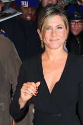 Jennifer Aniston - at The Daily Show With Jon Stewart in New York City, Jan 2015