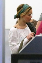 Jennifer Lawrence at LAX Airport in Los Angeles - January 2015