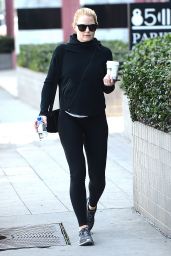 Jennifer Morrison All in Black Style - Out in Los Angeles, January 2015