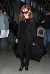 Jessica Chastain Style - at LAX Airport, January 2015
