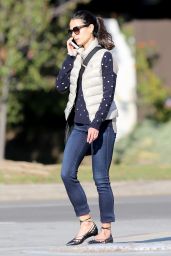 Jordana Brewster Style - Out in Brentwood, January 2015