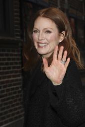 Julianne Moore Making an Appearance at the Ed Sullivan Theater, January 2015