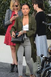 Karrueche Tran Style - Has Lunch at Cecconis in Los Angeles, Jan. 2015