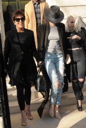 Kendall Jenner Street Style - Out in Paris, January 2015