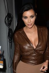 Kim Kardashian Style - Leaves Dinner at Craigs Los Angeles, January 2015
