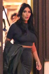 Kim Kardashian Style - Out for Sushi in Encino, January 2015