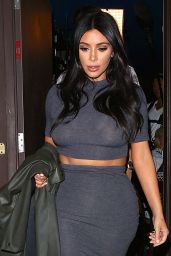 Kim Kardashian Style - Out for Sushi in Encino, January 2015