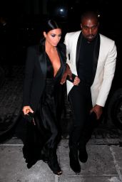 Kim Kardashian Style - Out To Dinner in NYC - January 2015