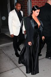 Kim Kardashian Style - Out To Dinner in NYC - January 2015