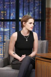 Kristen Stewart Appeared on Late Night with Seth Meyers - January 2015