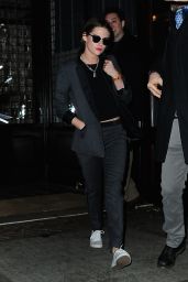 Kristen Stewart Style - Leaving Her Hotel in New York City, January 2015