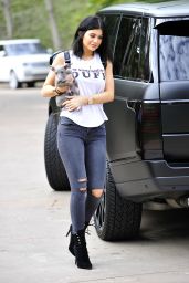 Kylie Jenner is Stylish, Out in Malibu, January 2015
