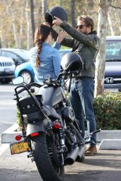 Lana Del Rey - Out for a Motorcycle ride in Malibu, January 2015