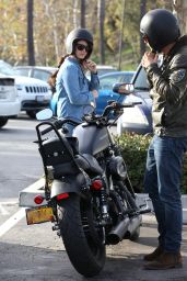 Lana Del Rey - Out for a Motorcycle ride in Malibu, January 2015