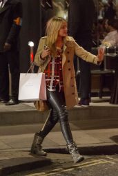 Laura Whitmore Style - Night Out in London, January 2015