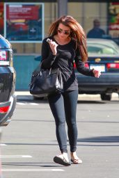 Lea Michele Booty in Tights - Out in Hollywood, January 2015