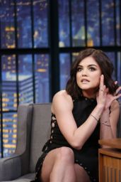 Lucy Hale Appeared on Late Night with Seth Meyers - January 2015