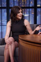Lucy Hale Appeared on Late Night with Seth Meyers - January 2015