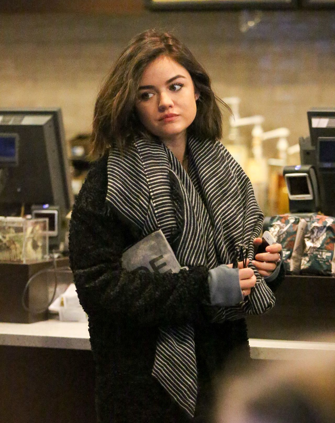 Lucy Hale Street Style - Out in New York City, January 2015 • CelebMafia
