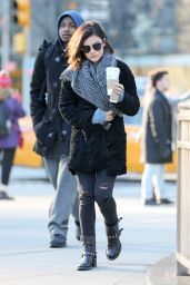Lucy Hale Street Style - Out in New York City, January 2015