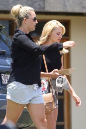 Margot Robbie in Shorts - Leaving the Gym in Australia - January 2015