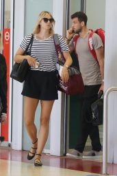 Maria Sharapova Leggy in Mini Skirt - Arrives at Melbourne Airport - January 2015