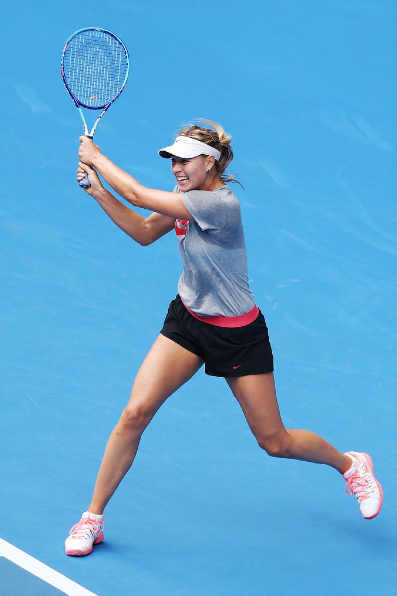 Maria Sharapova - Practice Session in Melbourne, January 2015 • CelebMafia