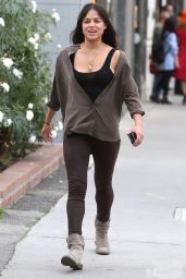 Michelle Rodriguez Casual Style - Out in Beverly Hills, January 2015