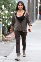 Michelle Rodriguez Casual Style - Out in Beverly Hills, January 2015