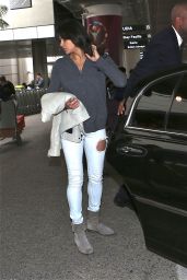 Michelle Rodriguez Street Style - at LAX Airport, January 2015