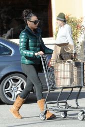 Naya Rivera Booty in Leggings - Grocery Shopping at Gelson