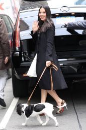 Olivia Munn - Walking Her Dog in New York City, January 2015
