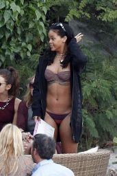 Rihanna in a Bikini - Beach Party In St. Barts, January 2015