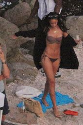 Rihanna in a Bikini - Beach Party In St. Barts, January 2015