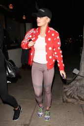 Rita Ora in Spandex - Arriving at Matsuhisa Restaurant in Beverly Hills, January 2015