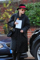 Rita Ora Winter Style - Leaving Her Home in London - Jan. 2015