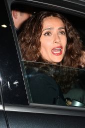 Salma Hayek - Having Dinner at The Chateau Marmont in Los Angeles, Jan. 2015