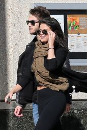 Selena Gomez With Her New Boyfriend DJ Zedd, Out in Atlanta, January 2015