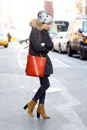 Sienna Miller Street Style - Out in Soho After Lunch at Balthazar, New York City