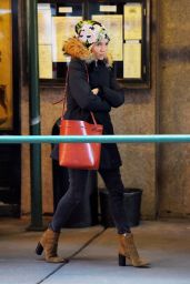 Sienna Miller Street Style - Out in Soho After Lunch at Balthazar, New York City