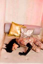 Sofia Hayat Photoshoot - Tiger Lycra Catsuit, Leather Gloves & Heels