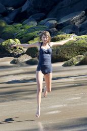 Taylor Swift in a Swimsuit - at the Beach in Maui, January 2015
