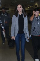 Victoria Justice at LAX Airport, January 2015