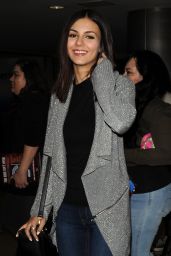Victoria Justice at LAX Airport, January 2015